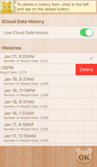 Delete a History