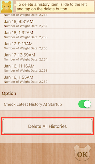 Delete All Histories